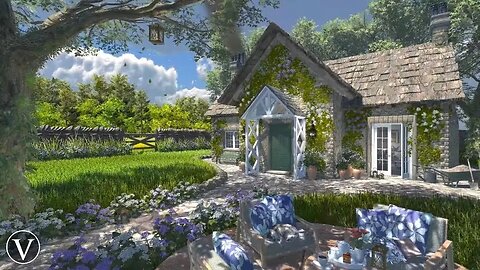 Countryside Cottage | Day & Sunset Ambience | Tree Wind, Birds & Forest Nature Sounds