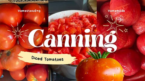 Water Bath Canning Diced Tomatoes