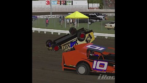 EPIC iRacing Dirt Big Block Modified Crash at Knoxville Raceway! Chaos on the Dirt Track!