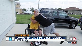 Community steps in to help local veteran