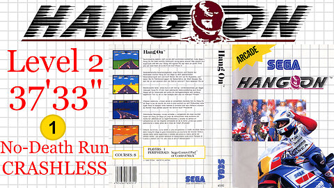 Hang-On [SMS 1987] Level 2 NDR CRASHLESS [37'33"] WR🥇 | SEGA Master System Marceau
