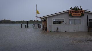 Tropical Storm Beta Makes Landfall In Texas