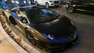 Lamborghini Aventador SV-J Roadster Matte Black or White or Black Maybach GLS600? [4k 60p]