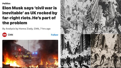 Elon Musk says ‘civil war is inevitable’ as UK rocked by far-right riots