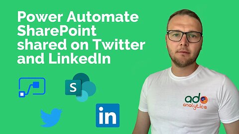 Power Automate, SharePoint shared on Twitter and LinkedIn