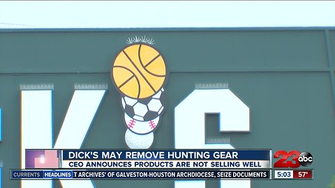 Dick's Sporting Goods may remove hunting gear from its stores