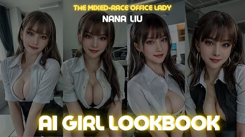 AI Girl Lookbook - Nana Liu: The Enchanting Office Lady