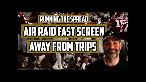 Running the Fast Screen Away from Trips in The Spread Air Raid Offense.