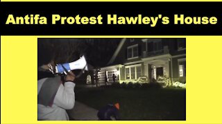 Antifa Protest Senator Hawley's House