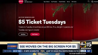 See movies at the theater for $5