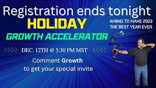 How to make 2023 your best year ever -Holiday Growth Accelerator