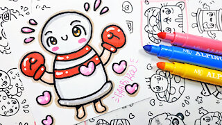 how to Draw Kawaii skittle - handmade doodles by Garbi KW