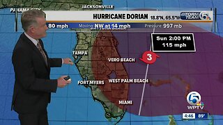 Hurricane Dorian update 8/28/19 - 5pm