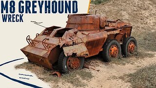 M8 Greyhound wreck - Walkaround - Normandy.