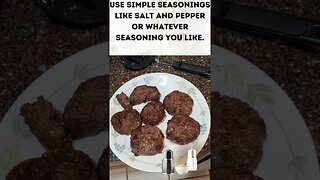 Learn How to Cook the Perfect Juicy Beef Patty in an Air Fryer. #shorts