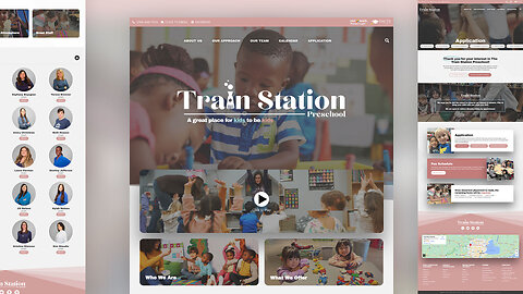 Train Station Preschool Website by Dragos Design Creative