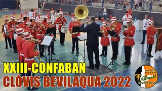 BANDA MARCIAL CLÓVIS BEVILAQUA 2022 NO CONFABAN 2022 - CONCURSO DE FANFARRAS E BANDAS DO GINÁSIO