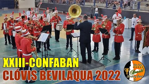 BANDA MARCIAL CLÓVIS BEVILAQUA 2022 NO CONFABAN 2022 - CONCURSO DE FANFARRAS E BANDAS DO GINÁSIO