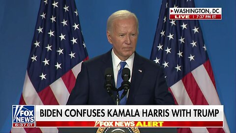 Biden Makes Gaffe At Top Of Press Conference, Calls Vice President Harris 'Vice President Trump'