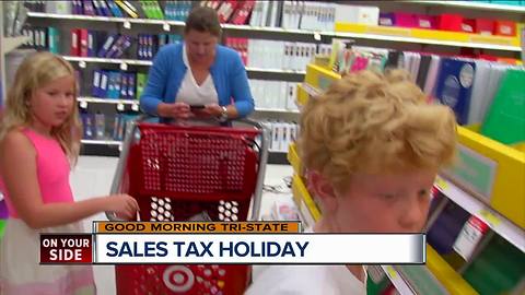 Ohio sales tax holiday timed for back-to-school shopping