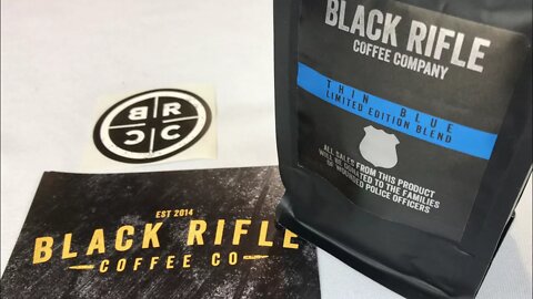 The Thin Blue Line Limited Edition medium roast coffee from the Black Rifle Coffee Company review