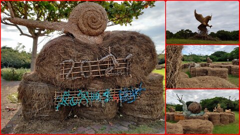Hay Sculptures at Sheding Nature Park 🇹🇼 (2021-10) {aerial}