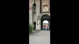 MEDIEVAL CASTLE IN MILAN, ITALY