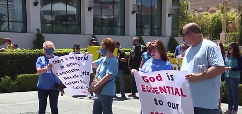 Religious protest on the Vegas Strip