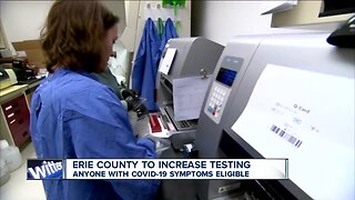 The county is expanding testing to anyone who is symptomatic. Testing and sample collection will be by appointment only.