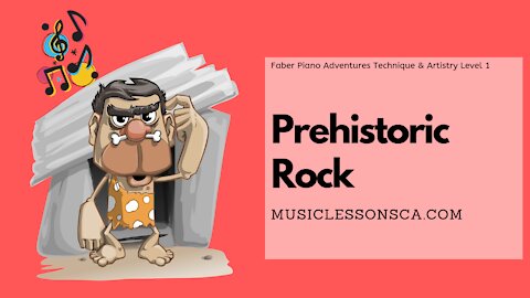 Piano Adventures Technique & Artistry Level 1 - Prehistoric Rock