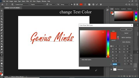 Editing Text in Photoshop for beginners