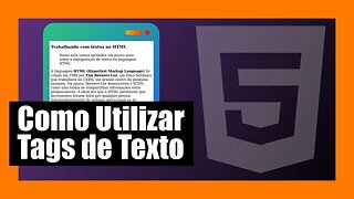 TUTORIAL DE HTML PARA INICIANTES - 003 - USANDO TAGS DE MANIPULAÇÃO DE TEXTO