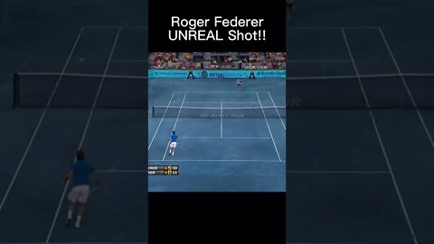 Roger Federer UNREAL Shot!! 🤯 #tennis #shorts