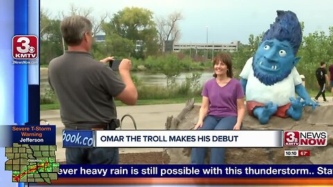 OMAR the troll finds a home under Bob Kerrey Pedestrian Bridge