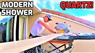Installing a Quartz Shower Bench Top and More