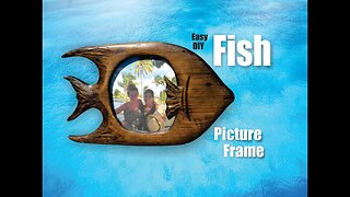 How to make beautiful Fish Shaped Picture Frames. Easy DIY Nautical craft project.