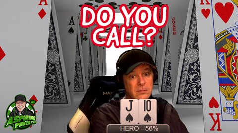 WOULD YOU MAKE THE CALL WITH THIS POKER HAND? : Poker Vlog highlights and poker strategy