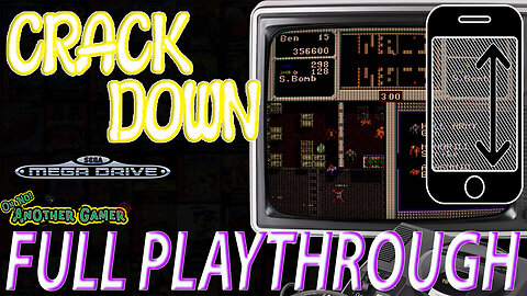 Crack Down (1990) [Sega Mega Drive aka Genesis] 🎮🔥 Intro + Gameplay (full playthrough) [Vertical]