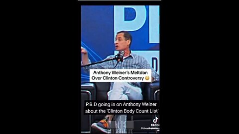 Anthony Wiener has a meltdown over people who have died investigating the Clinton foundation