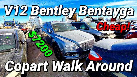 Bentley Bentayga Cheap! Copart Walk Around