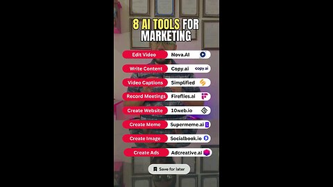 8 AI TOOLS for Marketing