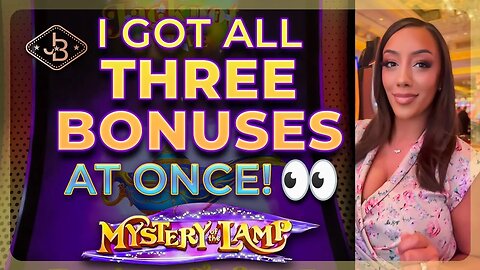 WIN BIG! 🤑 I Did It! TRIFECTA on Mystery of The Lamp Slot 🤩