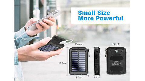 SOS Solar Charger/Backup Power/Phone And Cell Charger