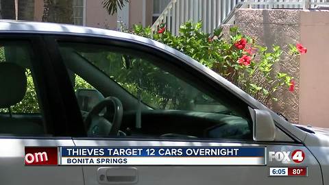 Car burglars target Bonita Springs neighborhood