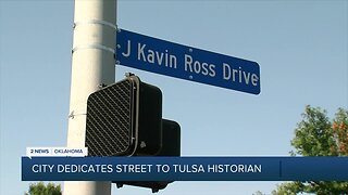 City dedicates street to Tulsa historian