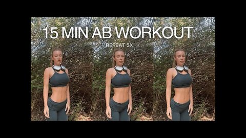 15 MIN AB WORKOUT | repeat 3x, upper, middle, lower abs