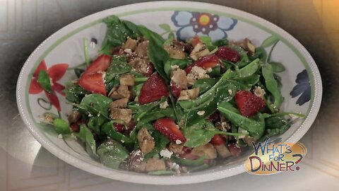 What's for Dinner? - Spring Strawberry Salad with Chicken