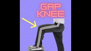 Gap the knee to reduce knee pain