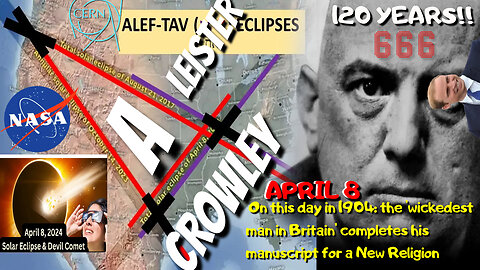 🅰️ Over AMERICA is for ALEISTER CROWLEY ON Nissan 1 = NEW YEAR: Antichrist Great Tribulation BEGINS - APRIL 8 WILL GO DOWN IN HISTORY AS THE START OF THE MOST EVIL TIME IN WORLD HISTORY #RUMBLETAKEOVER #RUMBLE