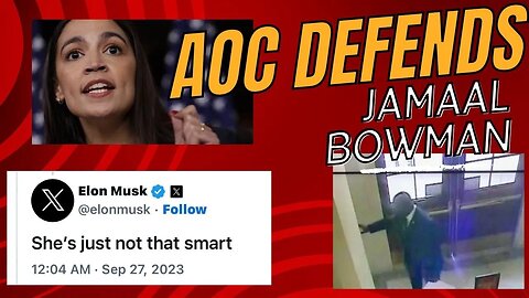 SHE'S NOT THAT SMART, AOC DEFENDS JAMAAL BOWMAN! #livestream #Podcast #Aoc #JamaalBowman